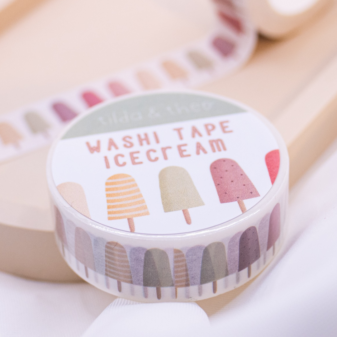 Washi Tape Eis am Stiel - Klebeband Masking Tape Sommer Eiscreme