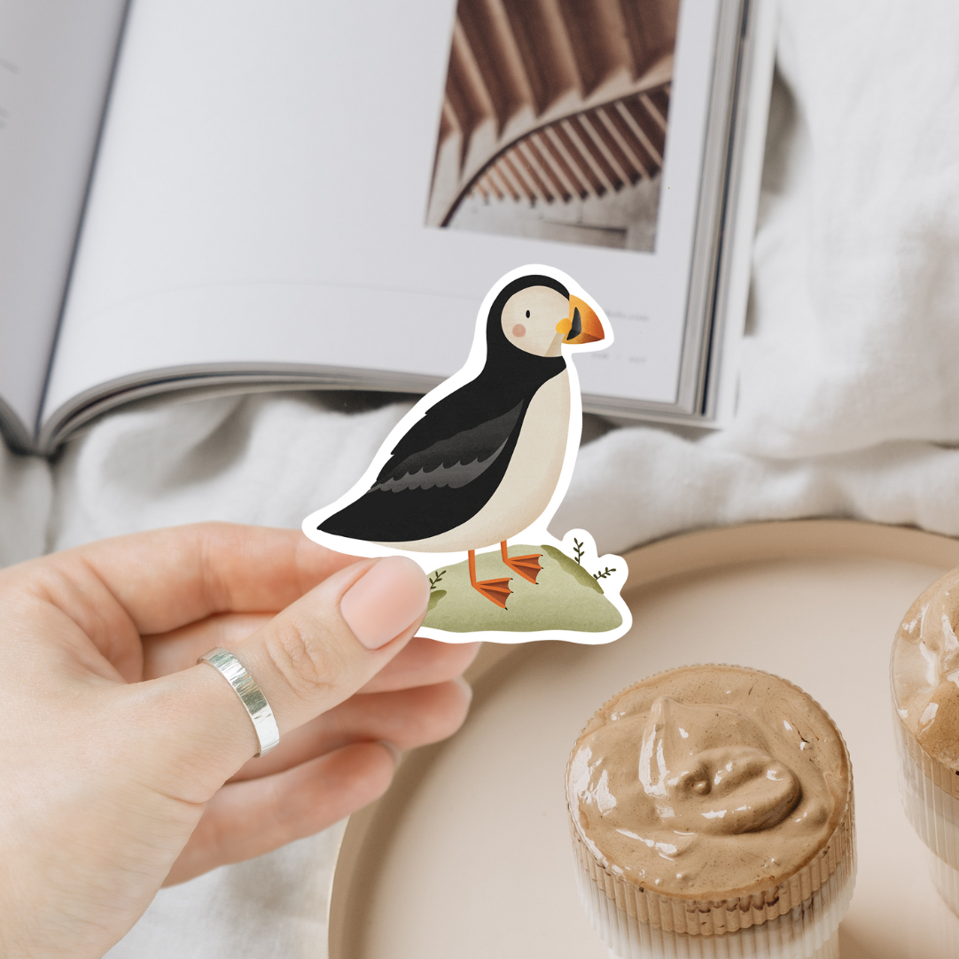 Sticker Puffin Island - Vinyl Aufkleber Papageientaucher Reisesticker