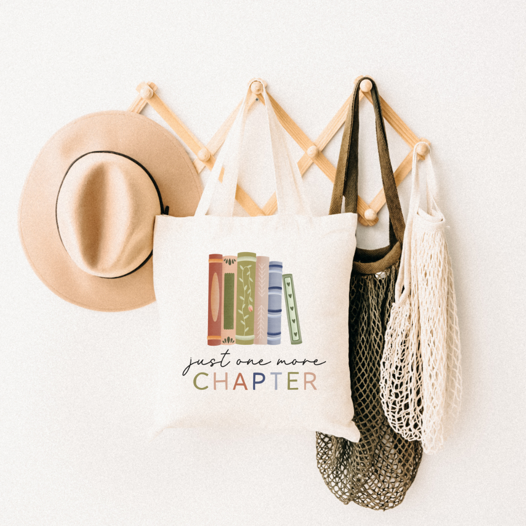 Stofftasche Bücher "One more Chapter" - Einkaufstasche  Lesen