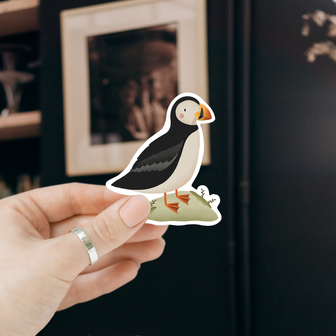 Sticker Puffin Island - Vinyl Aufkleber Papageientaucher Reisesticker