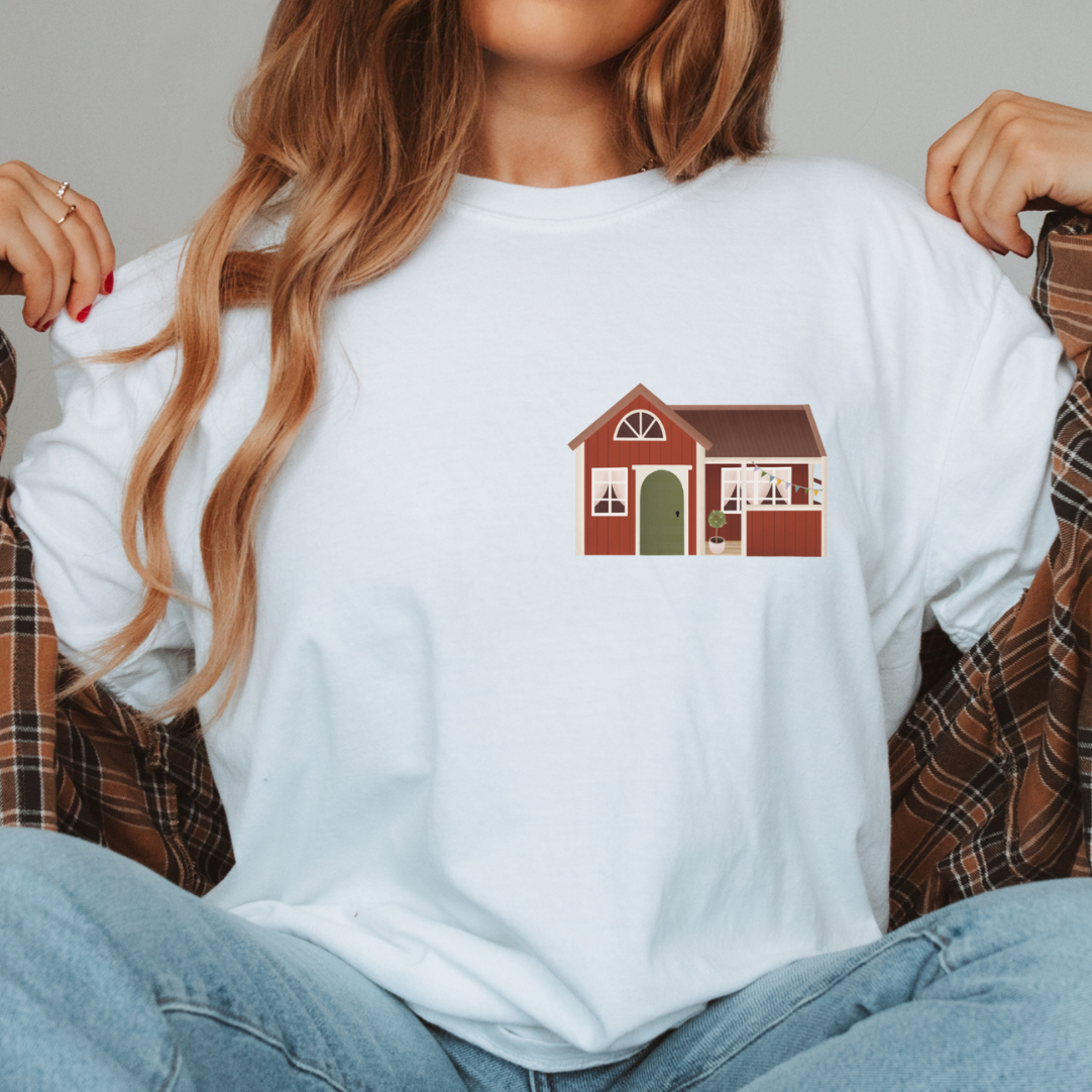 T-Shirt Schweden Haus BIOBAUMWOLLE - Schweden Shirt Geschenk rotes Haus