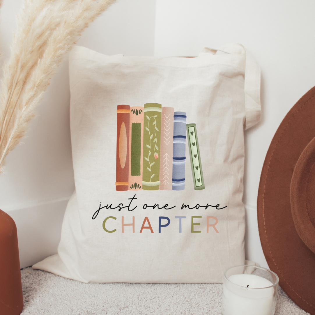 Stofftasche Bücher "One more Chapter" - Einkaufstasche  Lesen