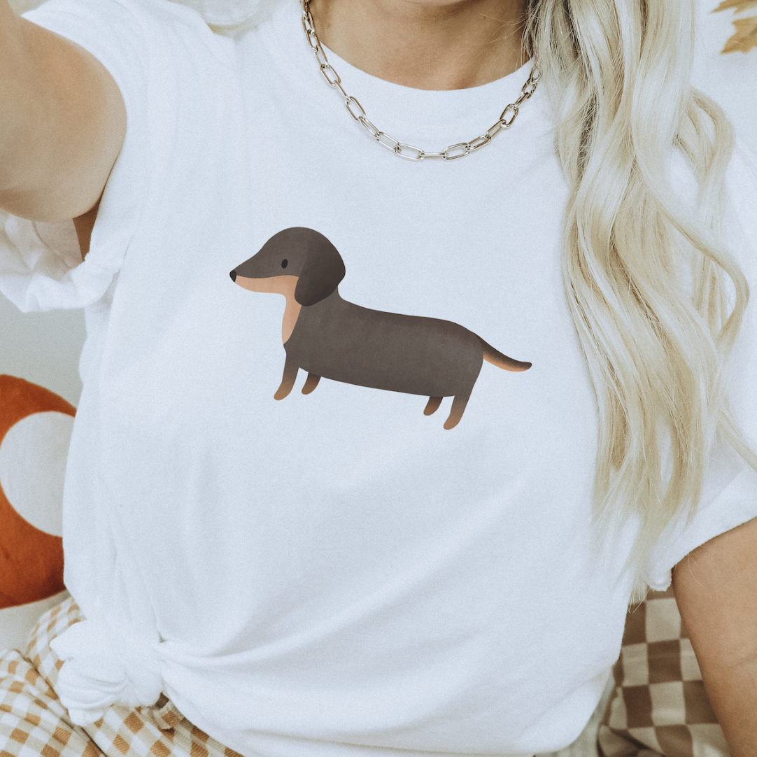 Tshirt Dackel Hunde Hunderassen - BIOBAUMWOLLE Geschenkidee Dogmom Shirt