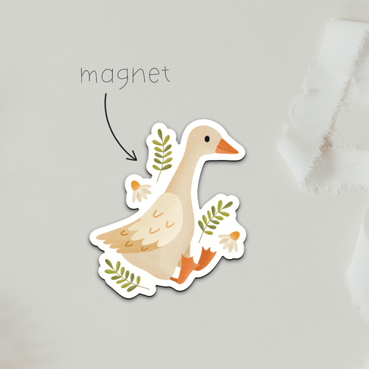 Magnet Gans Wiese - Kühlschrankmagnet Geschenk