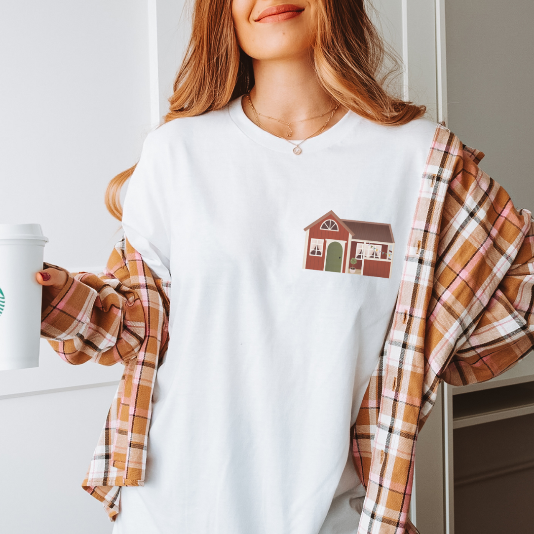 T-Shirt Schweden Haus BIOBAUMWOLLE - Schweden Shirt Geschenk rotes Haus