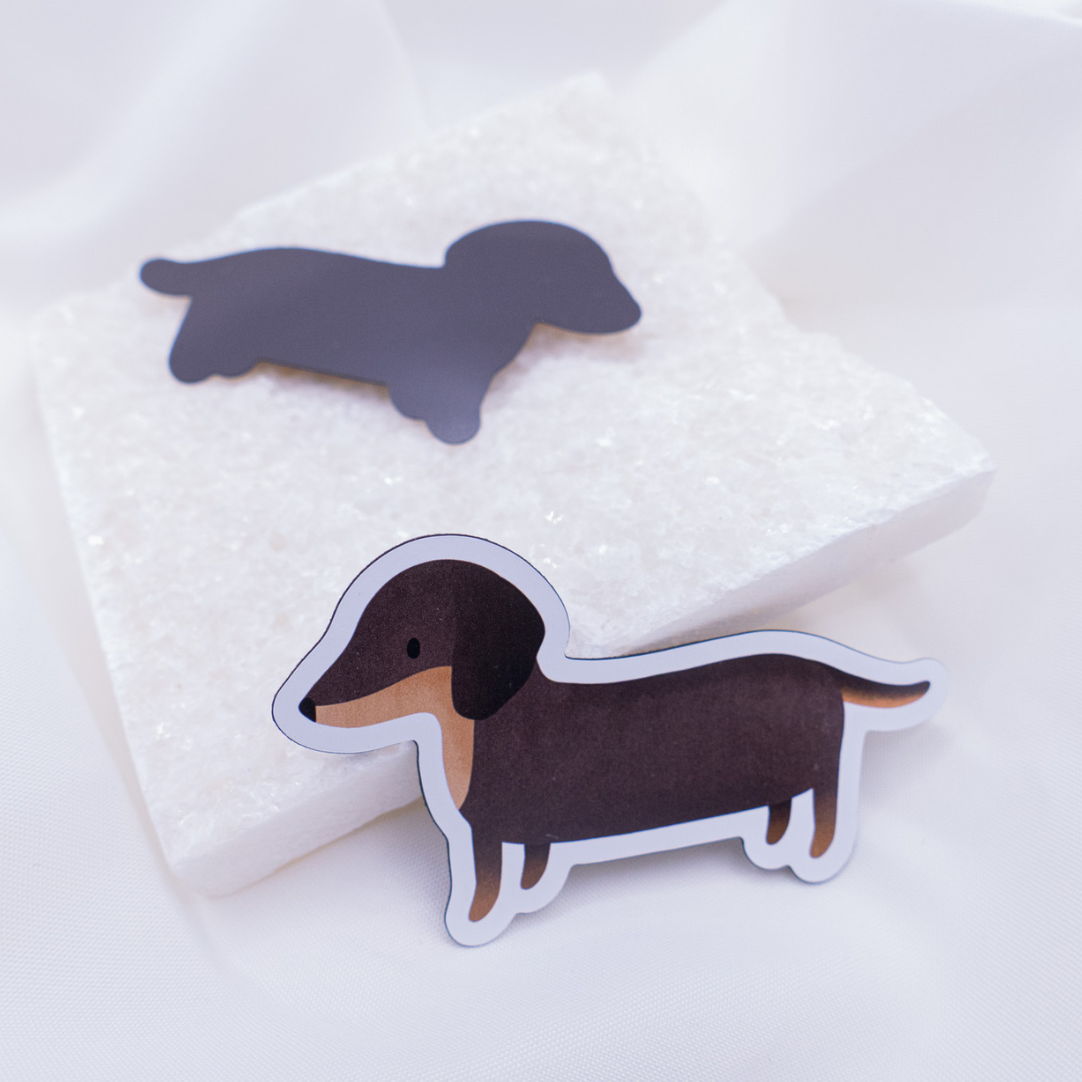 Magnet Dackel Hund Kühlschrankmagnet Hunderasse - Geschenk Geburtstag Hundeliebhaber