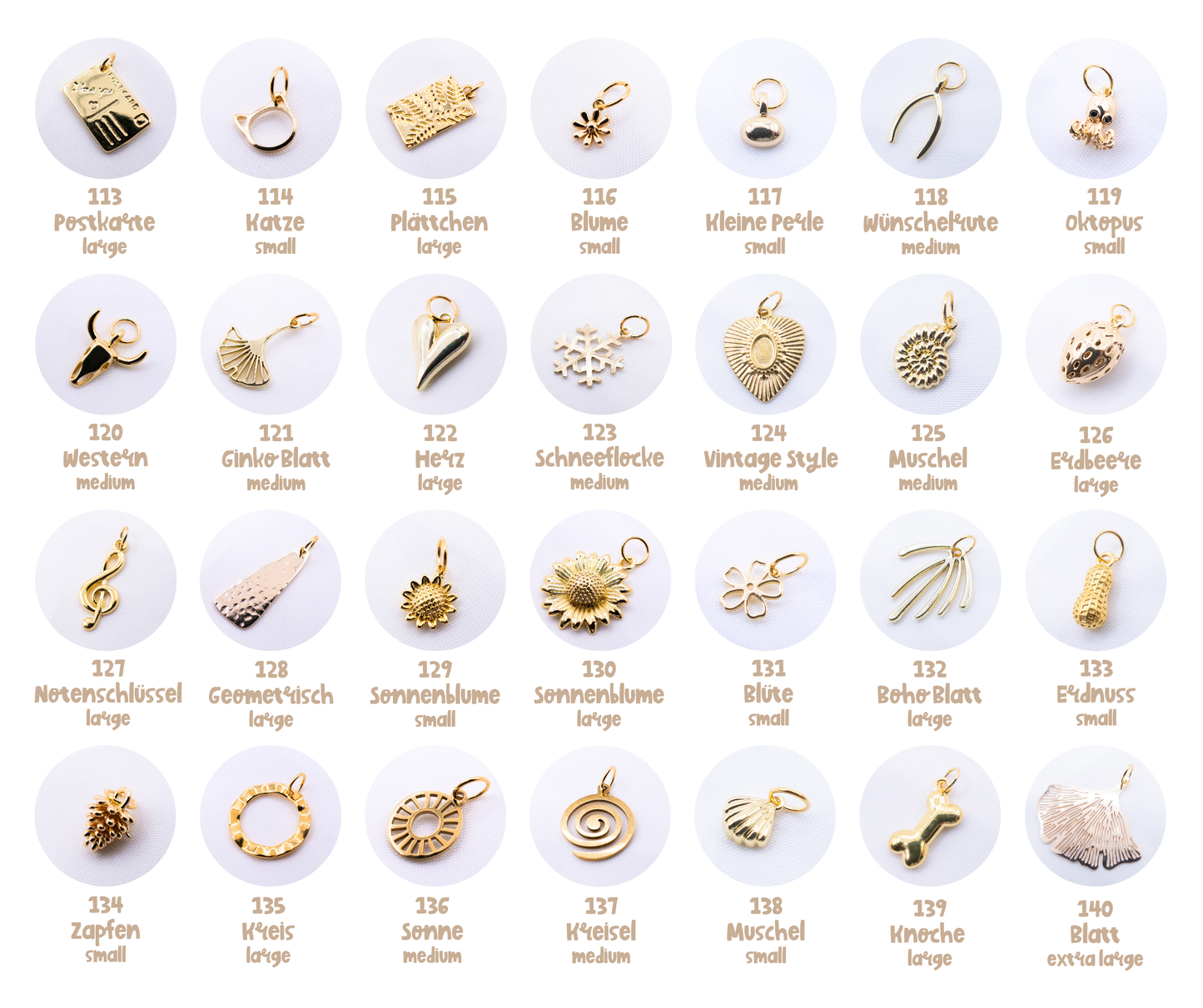 Creolen Set - Mix & Match Anhänger - mit Wunsch-Charms