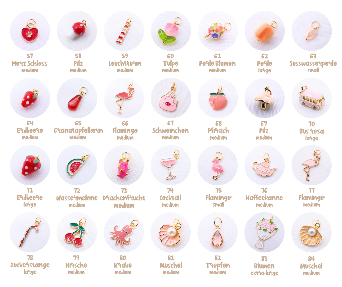 Creolen Set - Mix & Match Anhänger - mit Wunsch-Charms