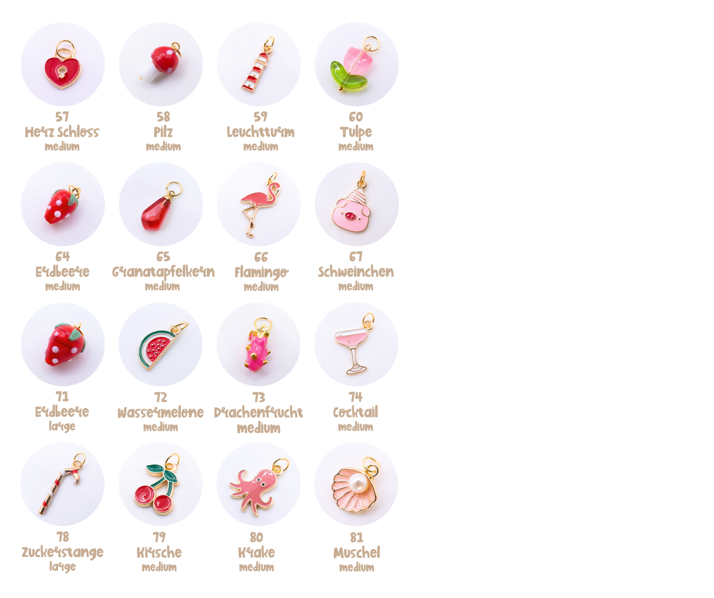 Creolen Set - Mix & Match Anhänger - mit Wunsch-Charms