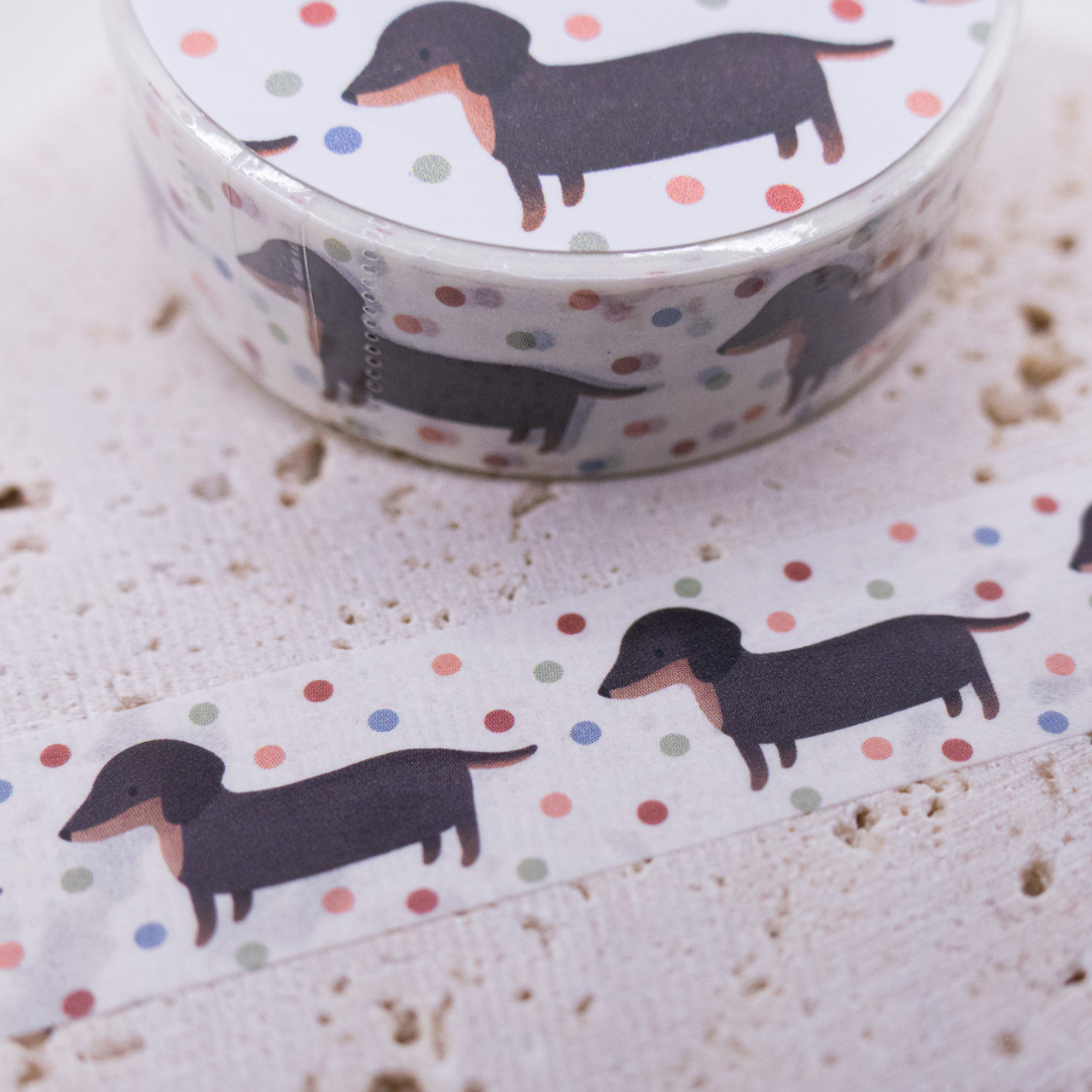 Washi Tape Dackel - Klebeband Hund Washi Tape Masking Tape Hunderasse