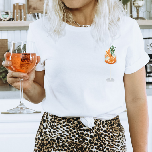 T-Shirt Cocktail Spritz - BIOBAUMWOLLE Süßes Aperol Shirt Geschenk JGA