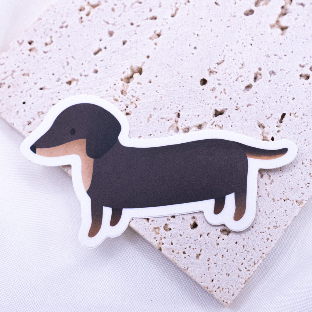 Sticker Dackel Hund Vinyl Hunderasse - Aufkleber Dachshund Sticker