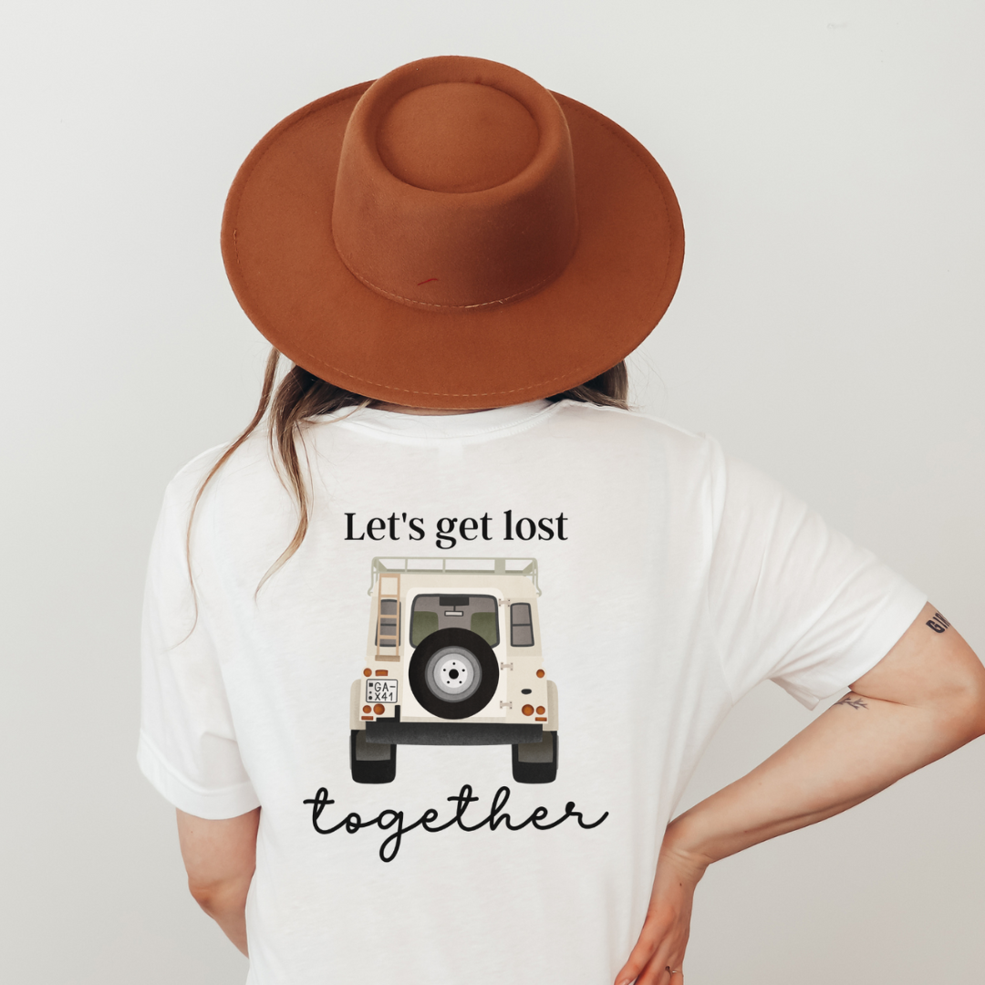 Tshirt Reise Camper - BIOBAUMWOLLE Let's get lost together