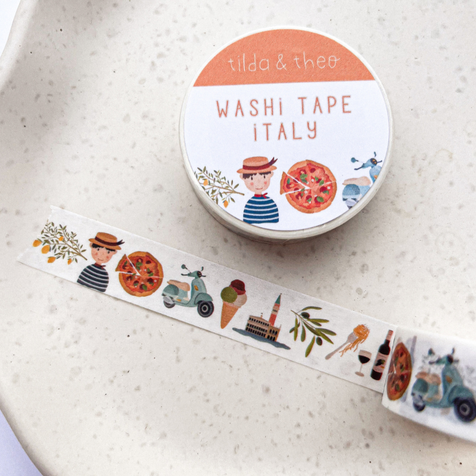 Washi Tape Forest - masking tape mushrooms