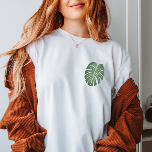 T-Shirt Monstera Pflanze BIOBAUMWOLLE - Zimmerpflanze Shirt