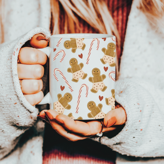 Tasse Weihnachten Lebkuchen & Zuckerstange - Cottagecore Tasse Kaffeetasse