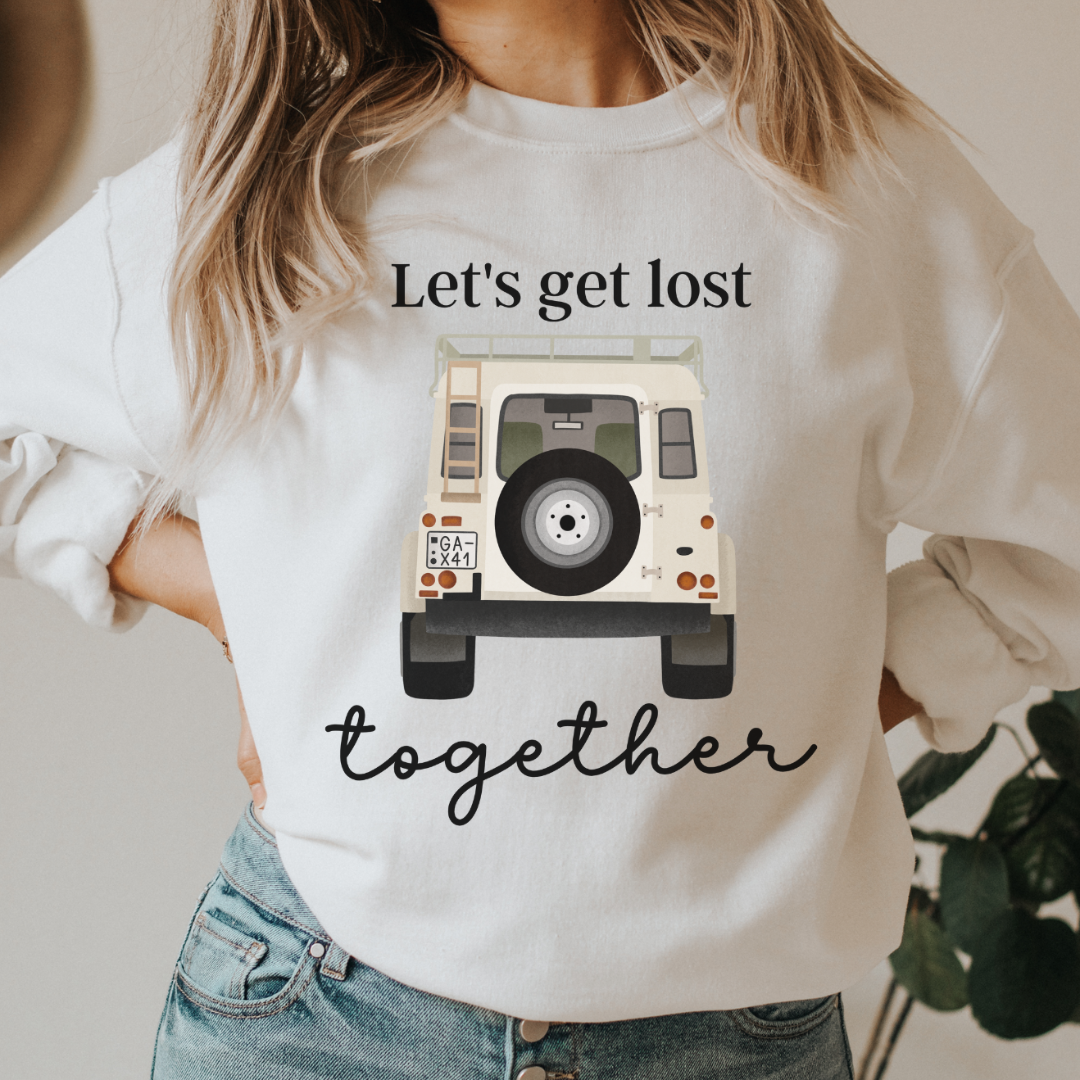 Pullover Reise Camper - "Let's get lost together" Couple Sweater