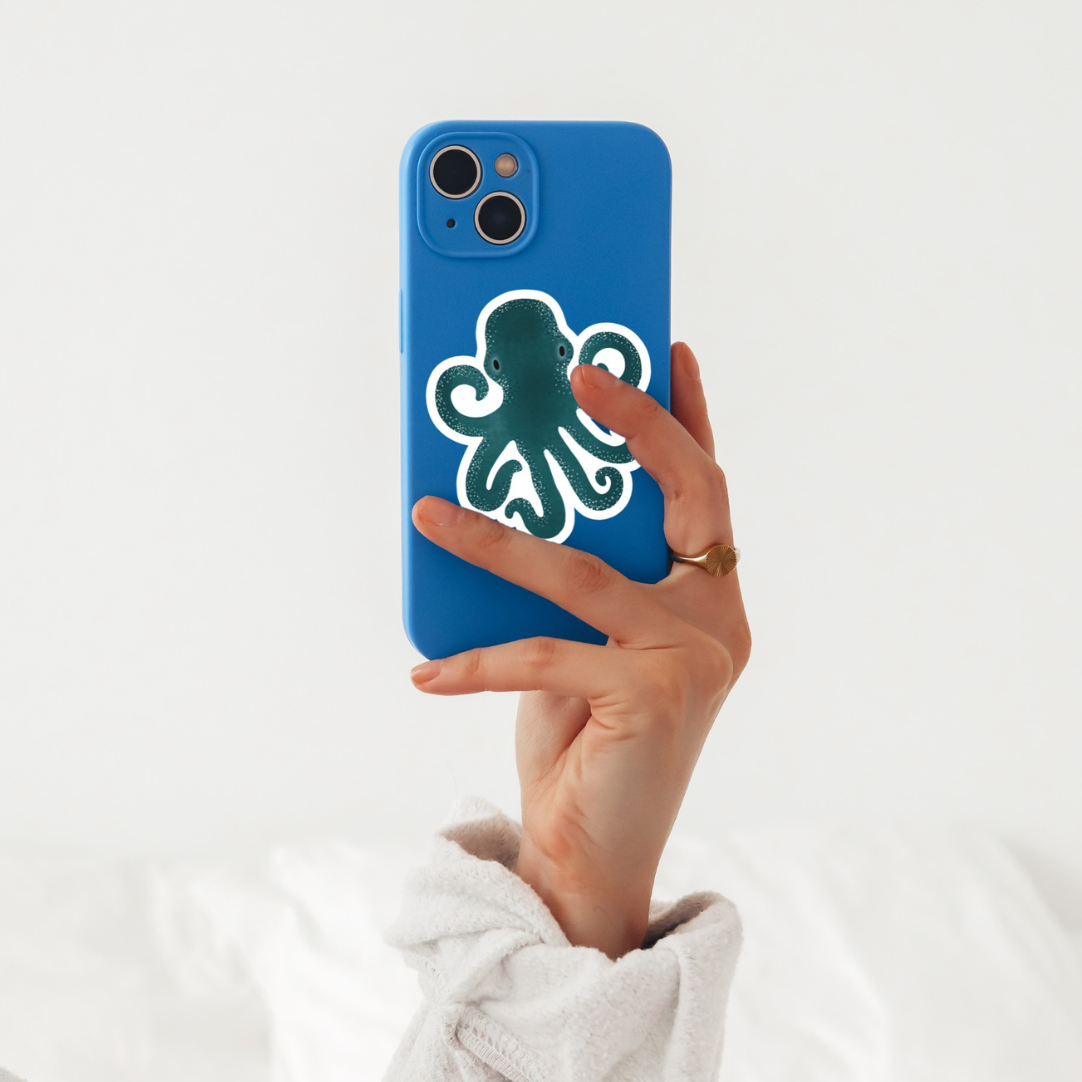 Sticker Krake Vinyl Sticker - Aufkleber Meerestiere Kraken Kiss Cut Oktopus