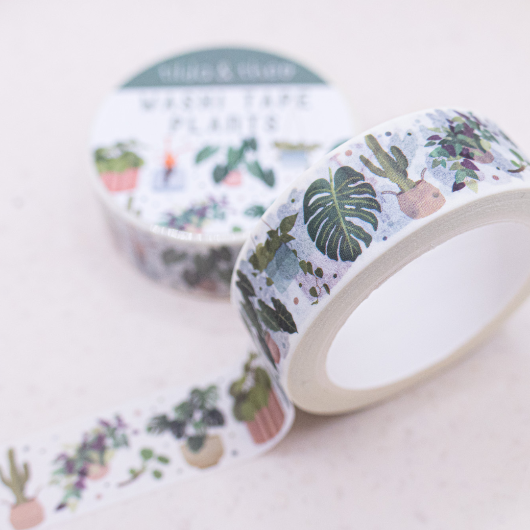 Washi Tape Pflanzen Zimmerpflanzen - Klebeband Topfpflanzen - Plant Mom Washi Tape Masking Tape