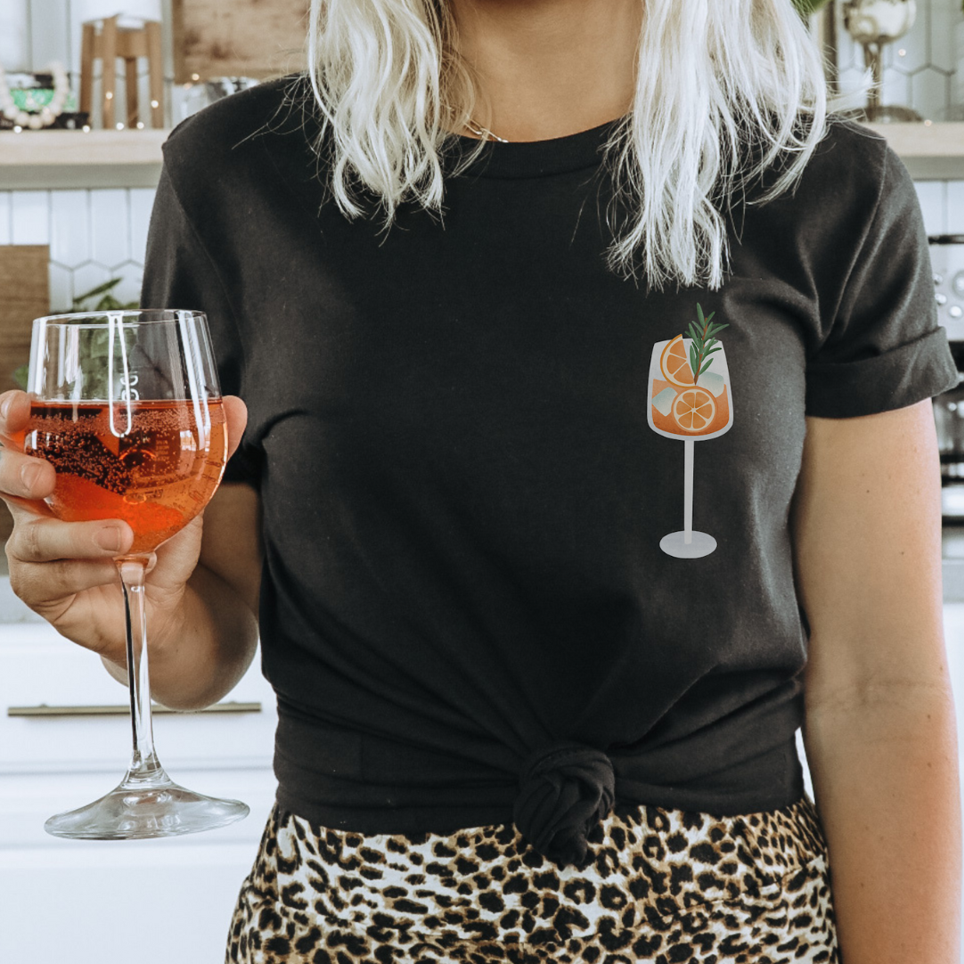 T-Shirt Cocktail Spritz - BIOBAUMWOLLE Süßes Aperol Shirt Geschenk JGA