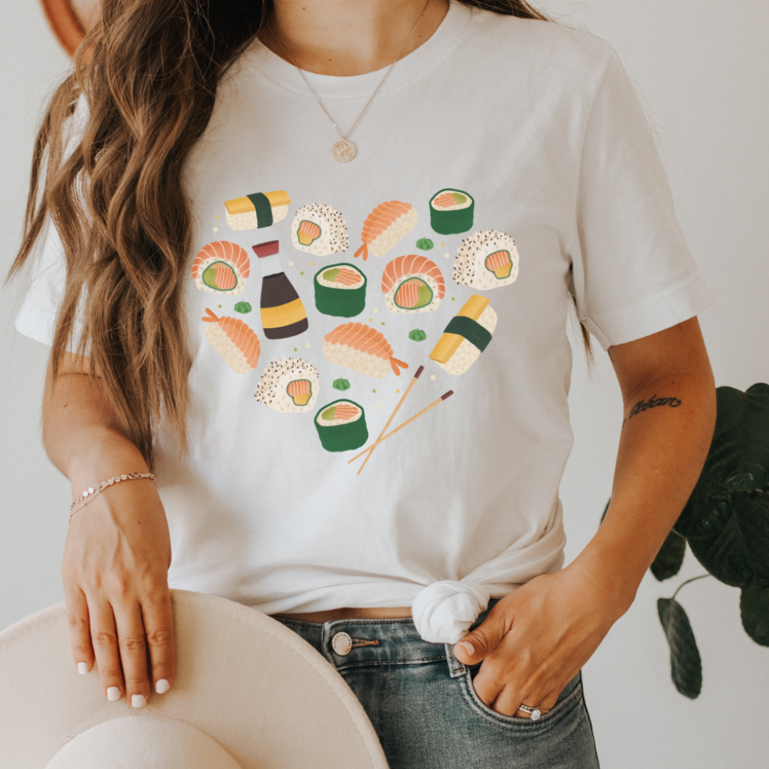 T-Shirt Sushi Herz - BIOBAUMWOLLE Nigiri Shirt