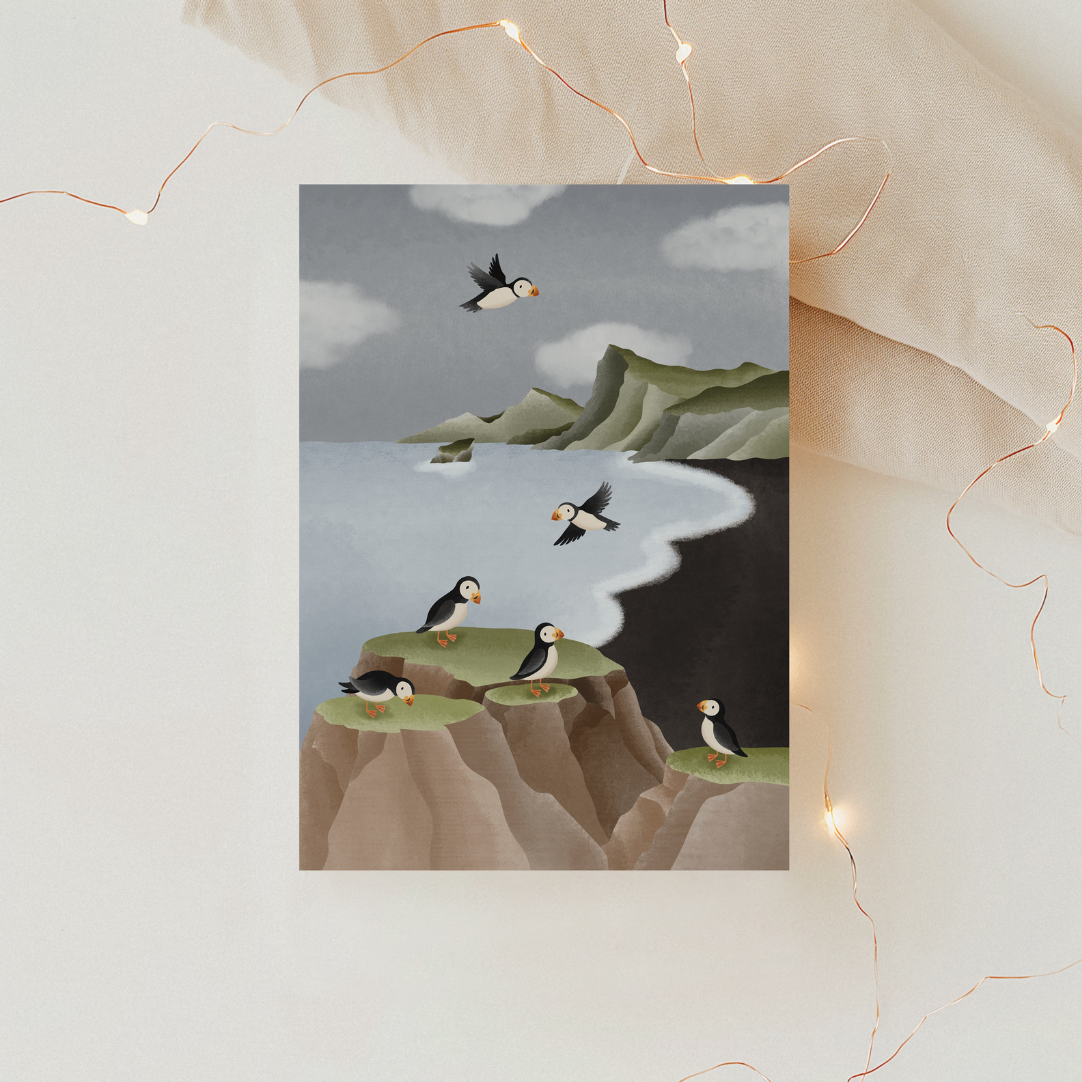Postcard Christmas - minimalist branch
