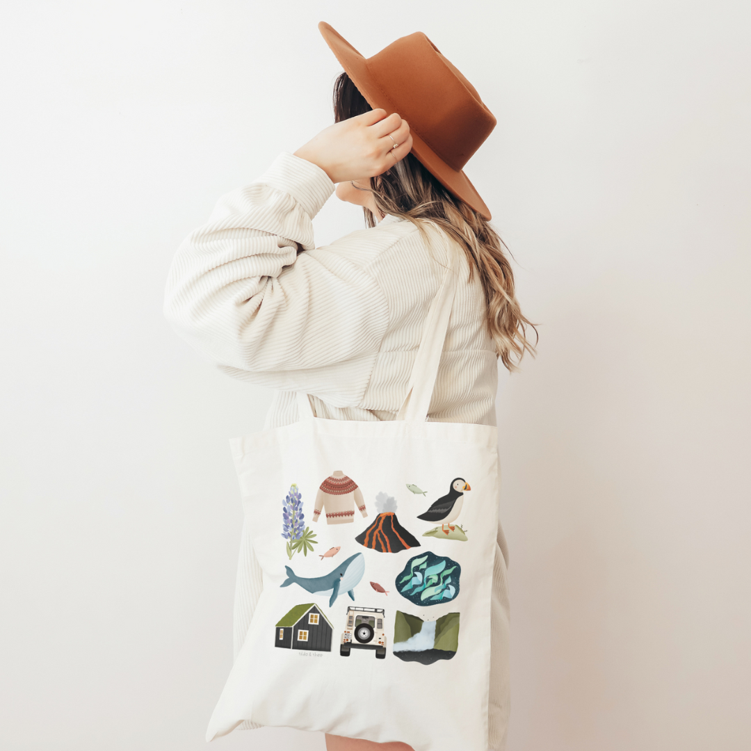 Cloth bag Puffin - Shopping bag Iceland