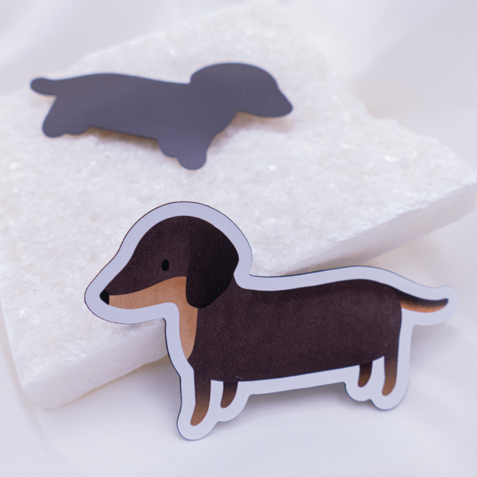 Magnet Dackel Hund Kühlschrankmagnet Hunderasse - Geschenk Geburtstag Hundeliebhaber