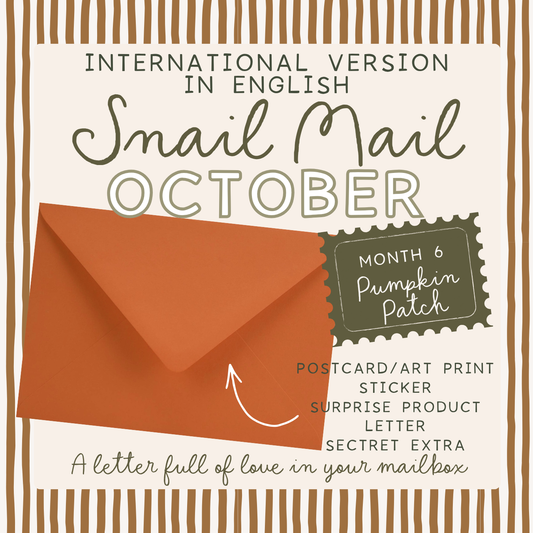 ENGLISH VERSION Snail Mail from Tilda & Theo - Our monthly Mail Club