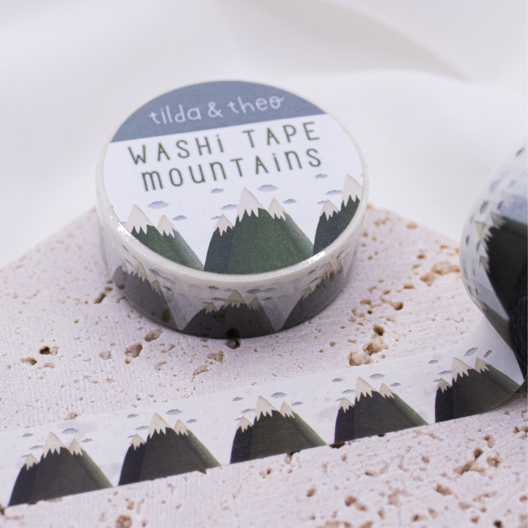 Washi Tape Berge Reise Klebeband Reise Bergkette - Mountain Washi Tape