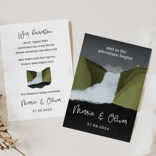 Eucalyptus Save the Date Card - ELLA 002