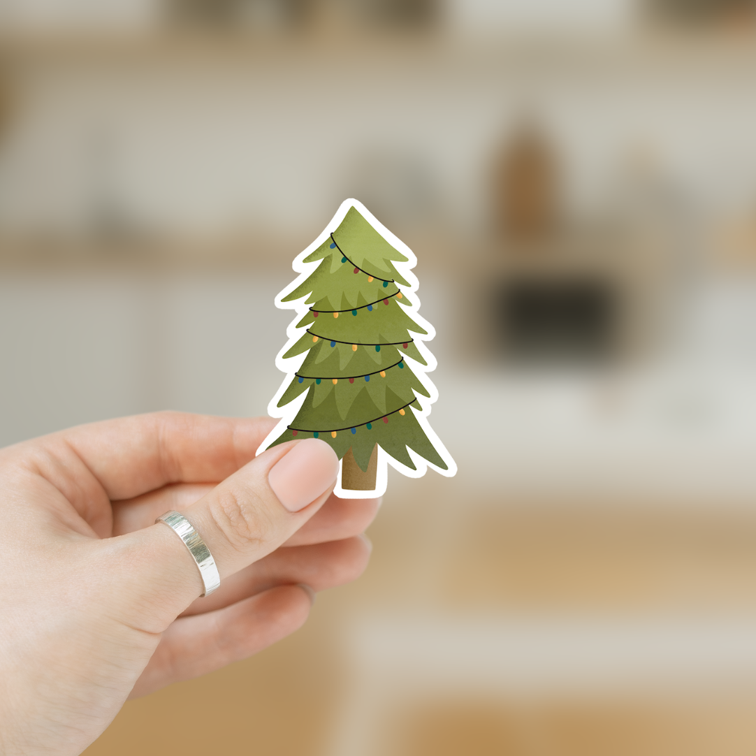 Sticker Weihnachtsbaum Tanne Weihnachten - Aufkleber Tannenbaum