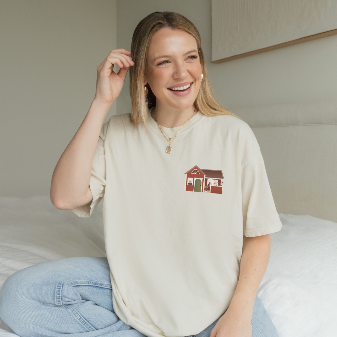 T-Shirt Schweden Haus BIOBAUMWOLLE - Schweden Shirt Geschenk rotes Haus