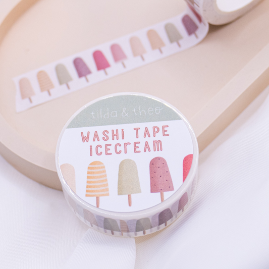 Washi Tape Eis am Stiel - Klebeband Masking Tape Sommer Eiscreme