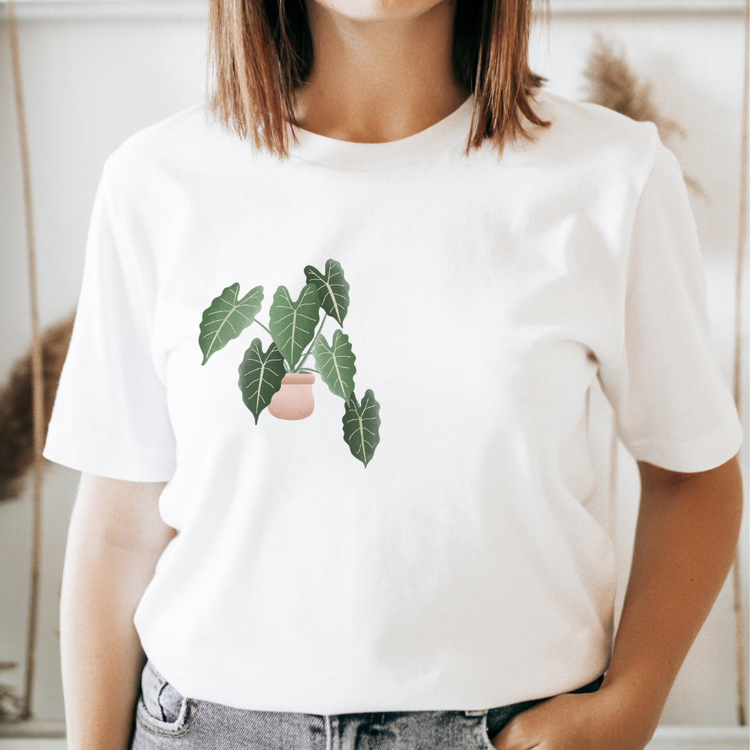 T-Shirt Pflanze Begonie BIOBAUMWOLLE - Zimmerpflanze Shirt Plantlover