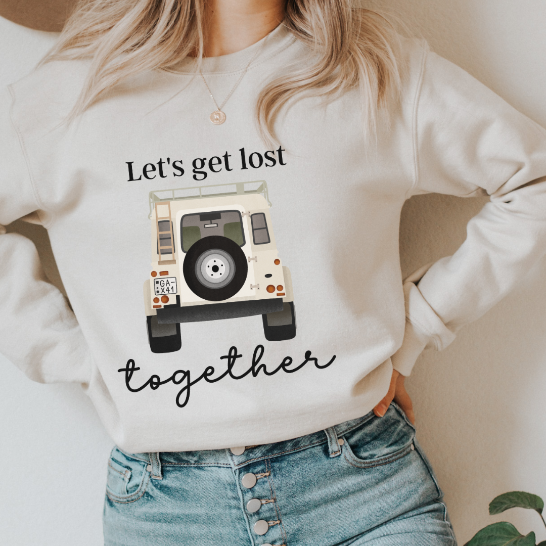 Pullover Reise Camper - "Let's get lost together" Couple Sweater