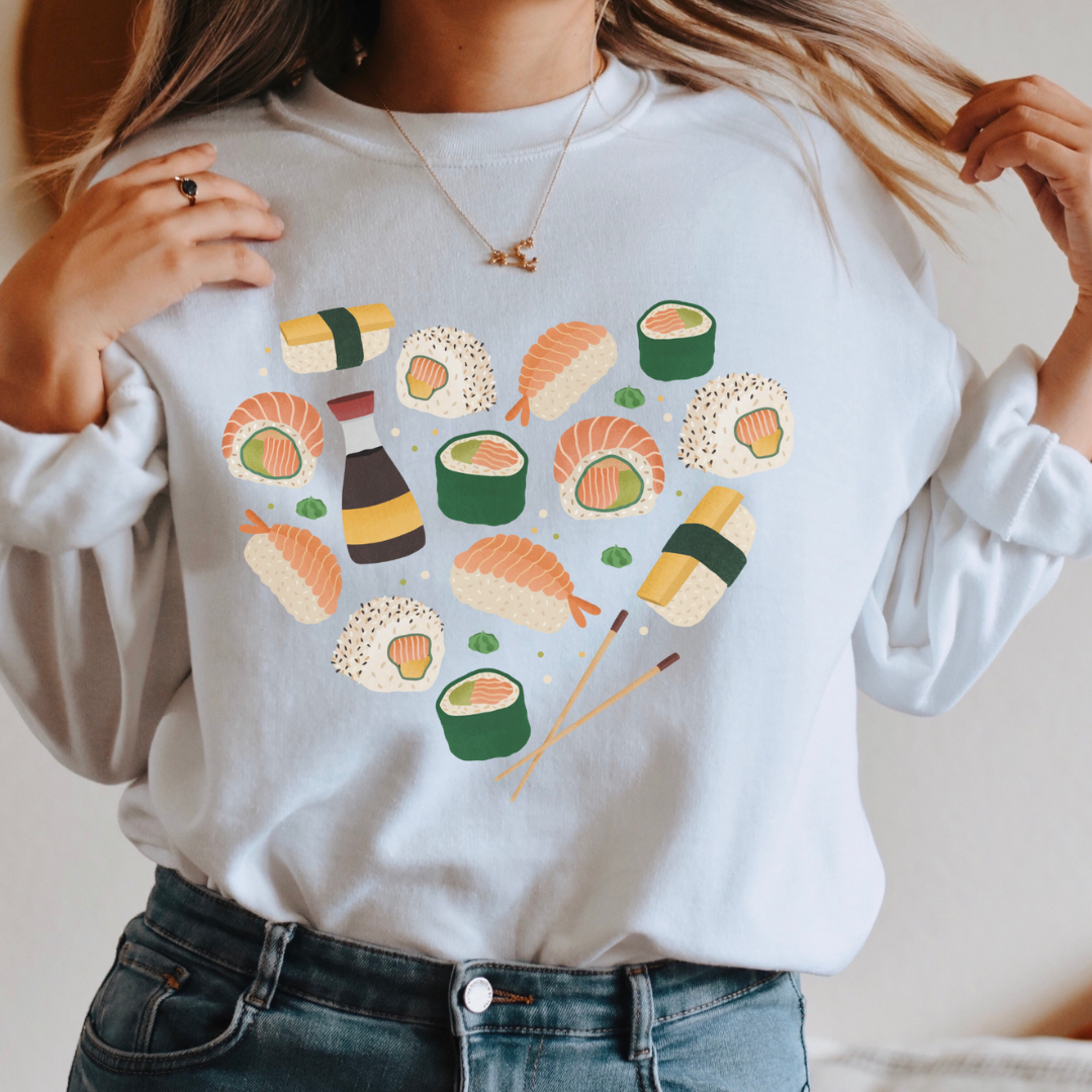 Pullover Sushi Herz BIOBAUMWOLLE - Nigiri Cozy Sweater