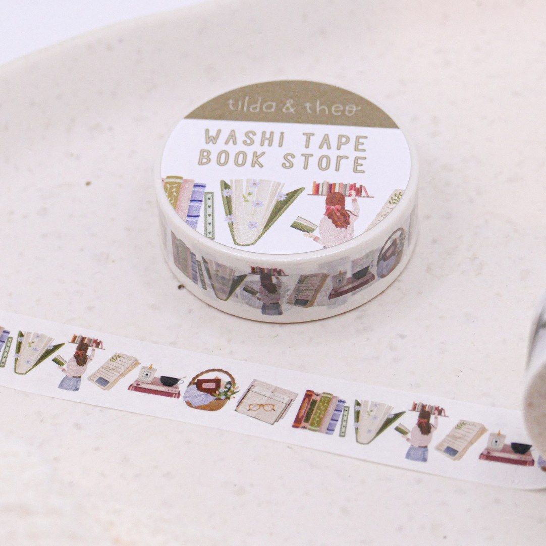 Washi Tape Lesen Bücher - Klebeband Masking Tape Booklover Buch