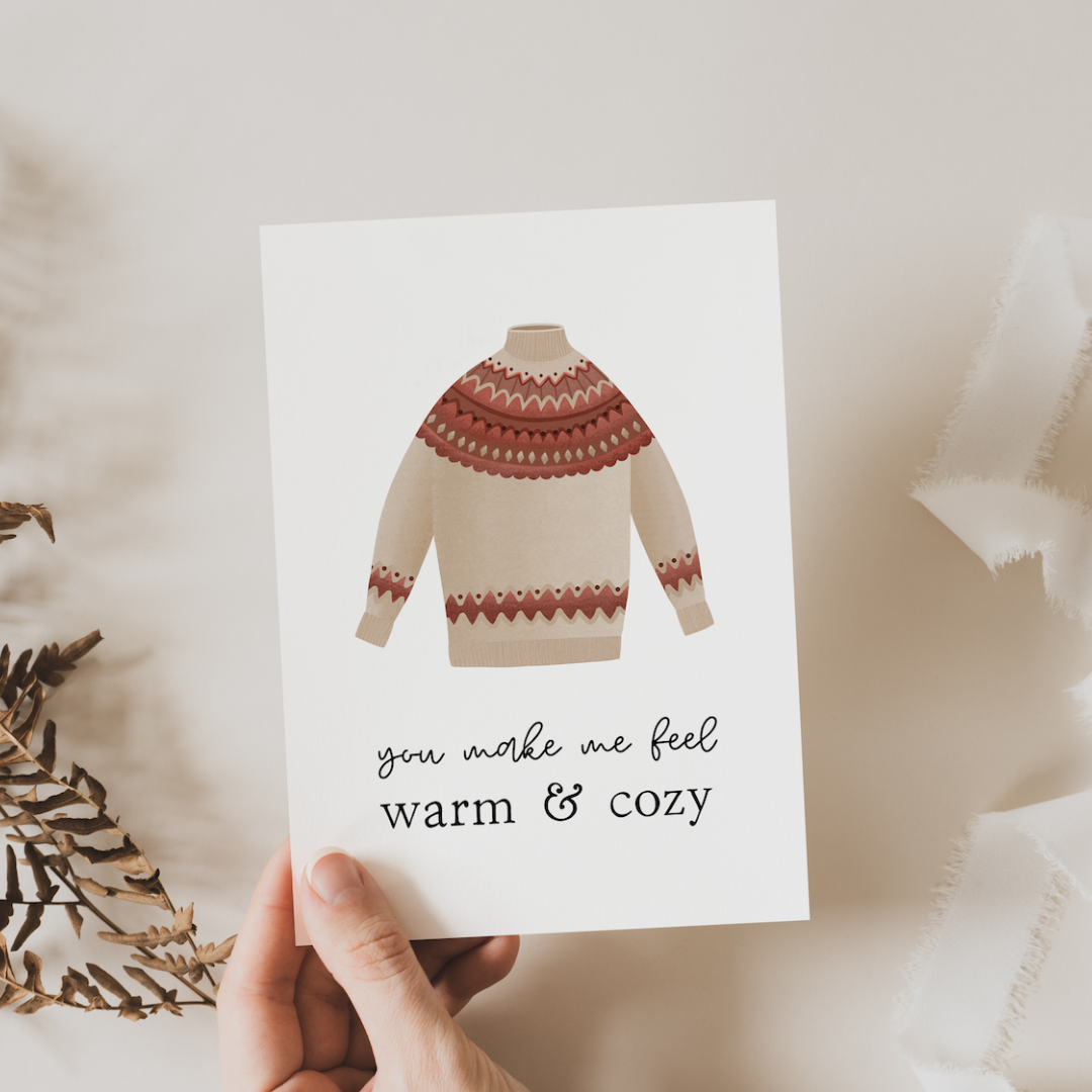 Postcard Norwegian sweater - warm &amp; cozy