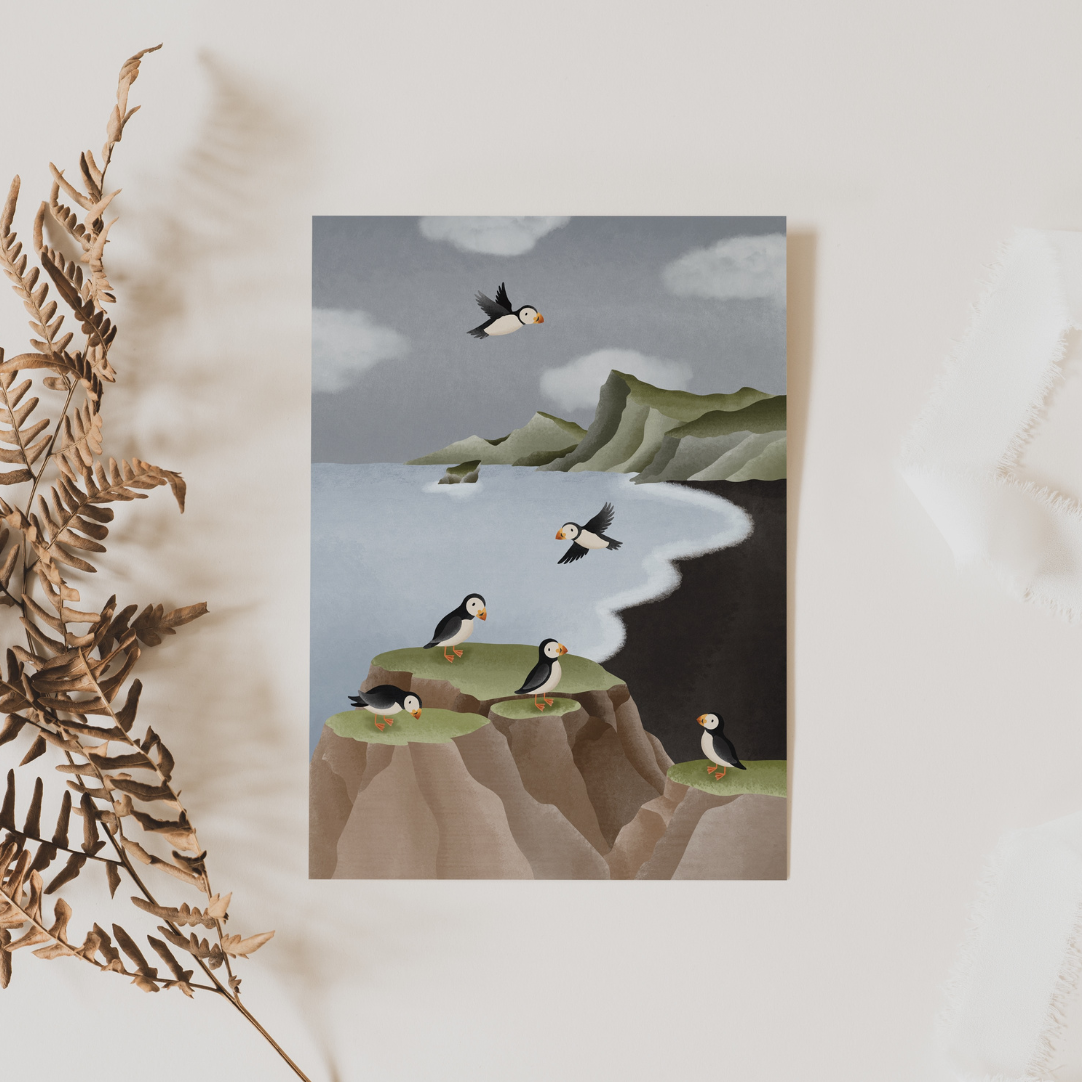 Postcard Christmas - minimalist branch