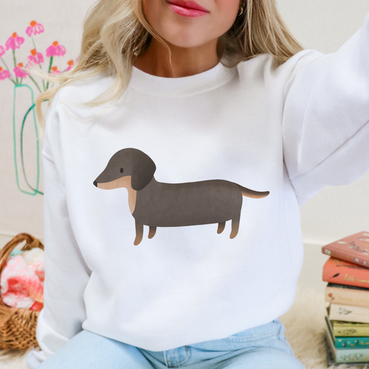 Pullover Dackel Hund Hunderasse BIOBAUMWOLLE - Cottagecore Hunde Geschenk Sweatshirt