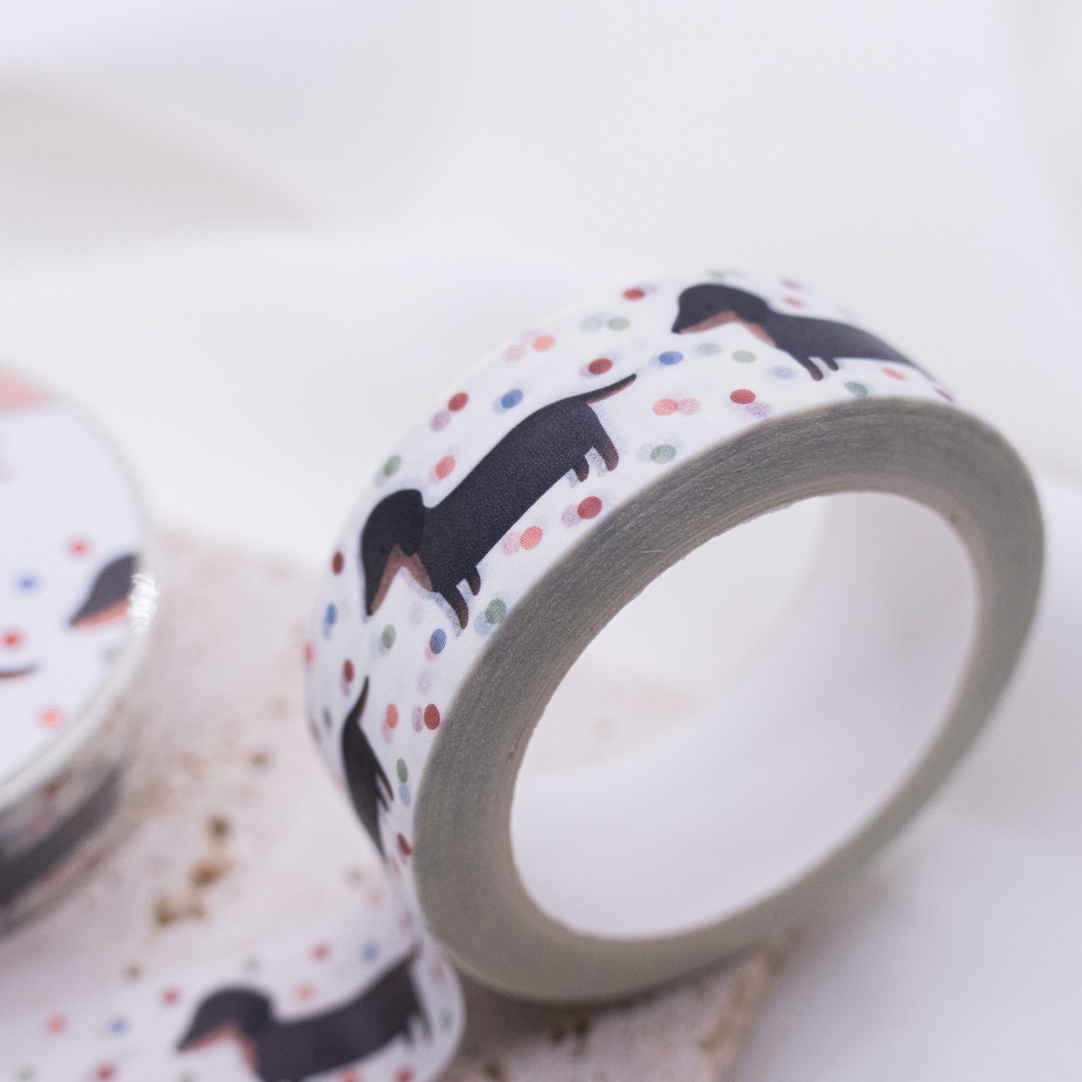 Washi Tape Dackel - Klebeband Hund Washi Tape Masking Tape Hunderasse