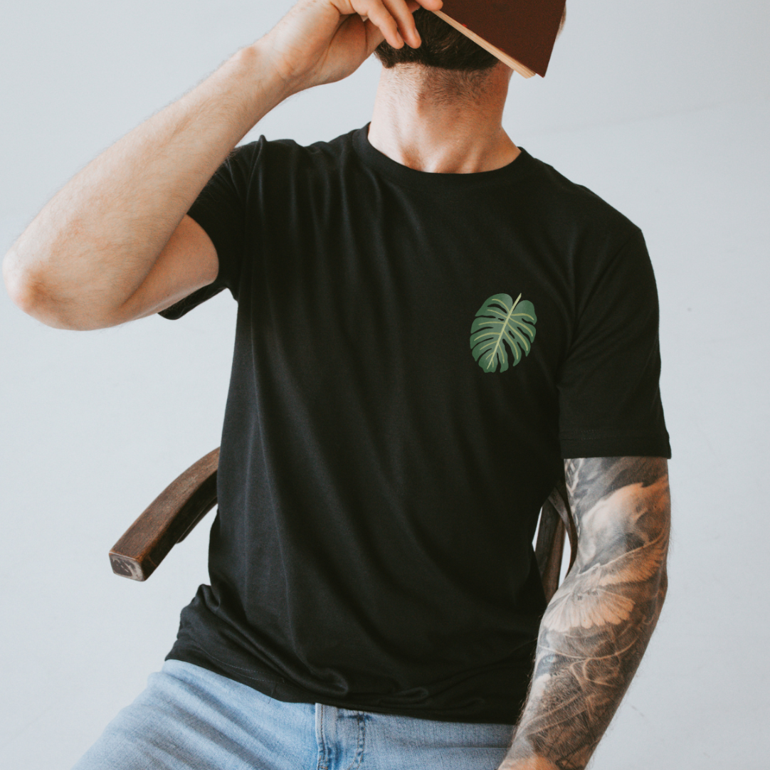 T-Shirt Monstera Pflanze BIOBAUMWOLLE - Zimmerpflanze Shirt