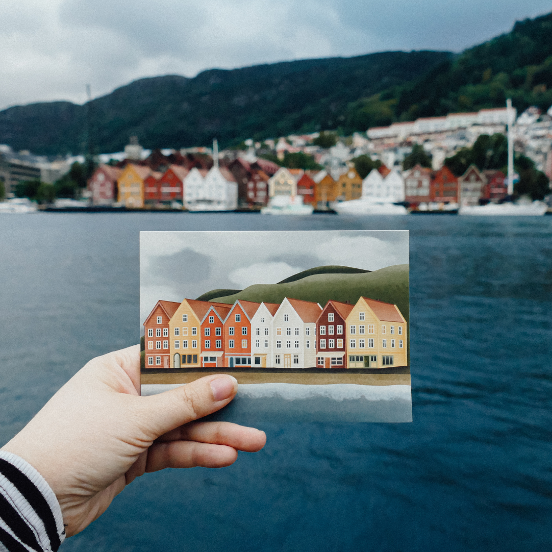 Postcard Christmas - minimalist branch