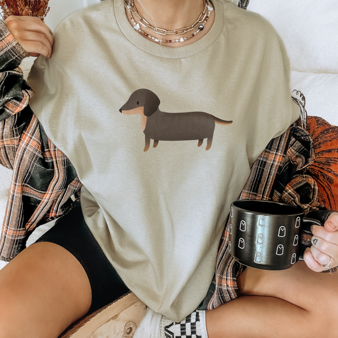 Tshirt Dackel Hunde Hunderassen - BIOBAUMWOLLE Geschenkidee Dogmom Shirt