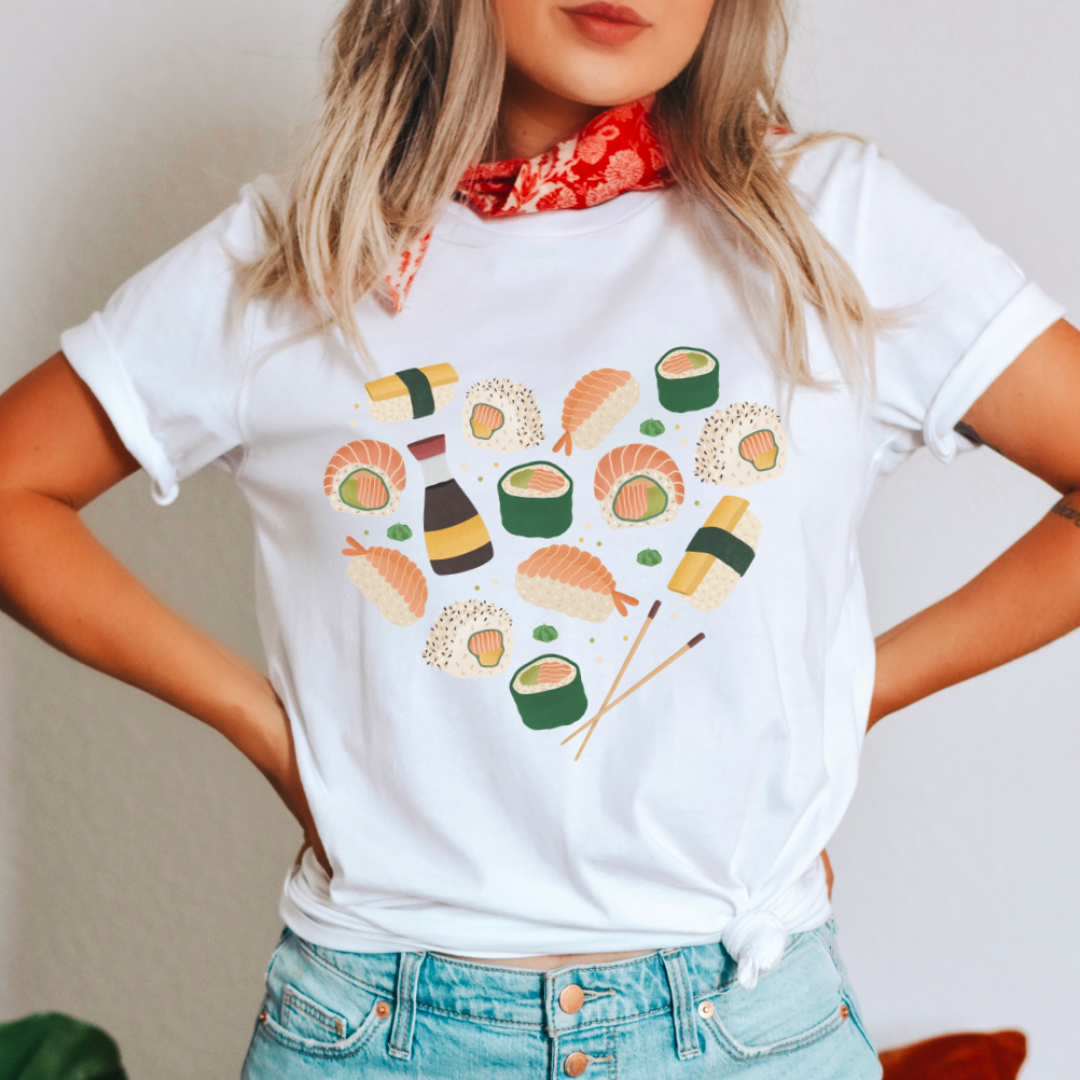 T-Shirt Sushi Herz - BIOBAUMWOLLE Nigiri Shirt