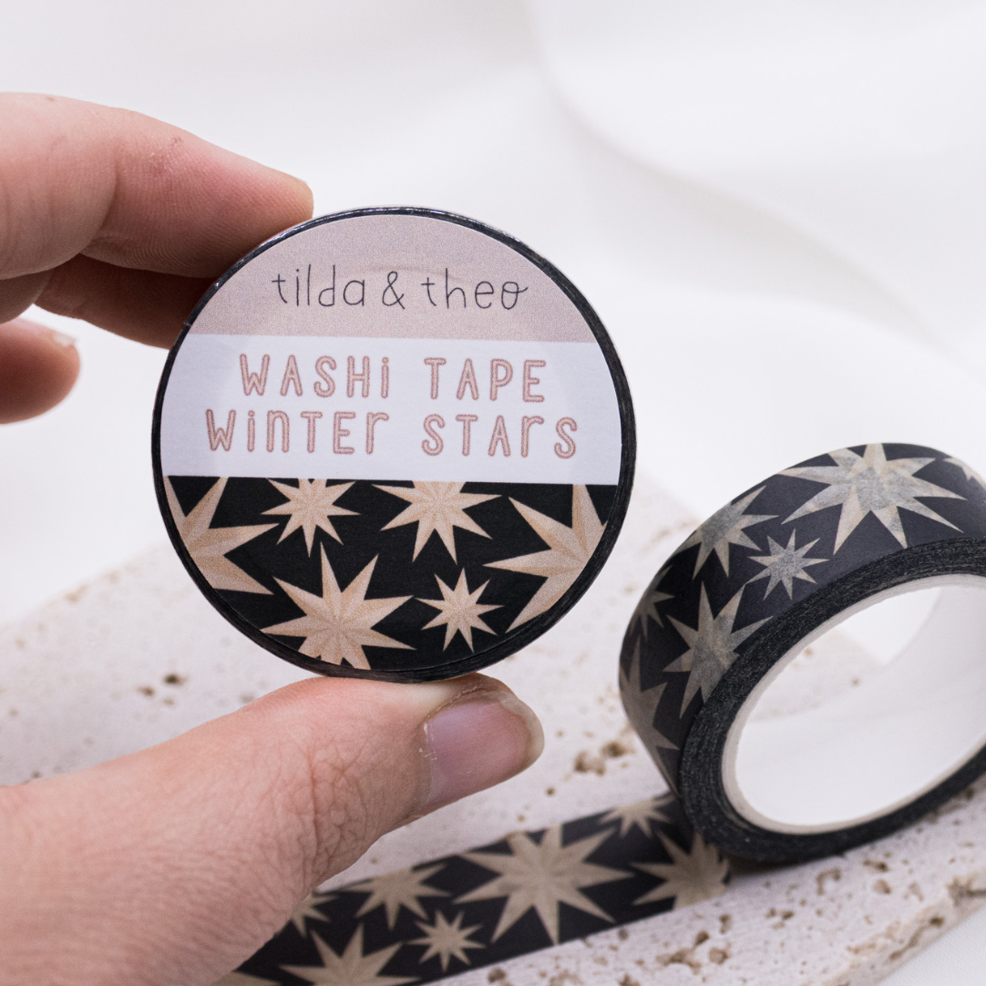 Washi Tape Stern Weihnachten - Klebeband Skandi Christmas Washi Tape Weihnachtsstern