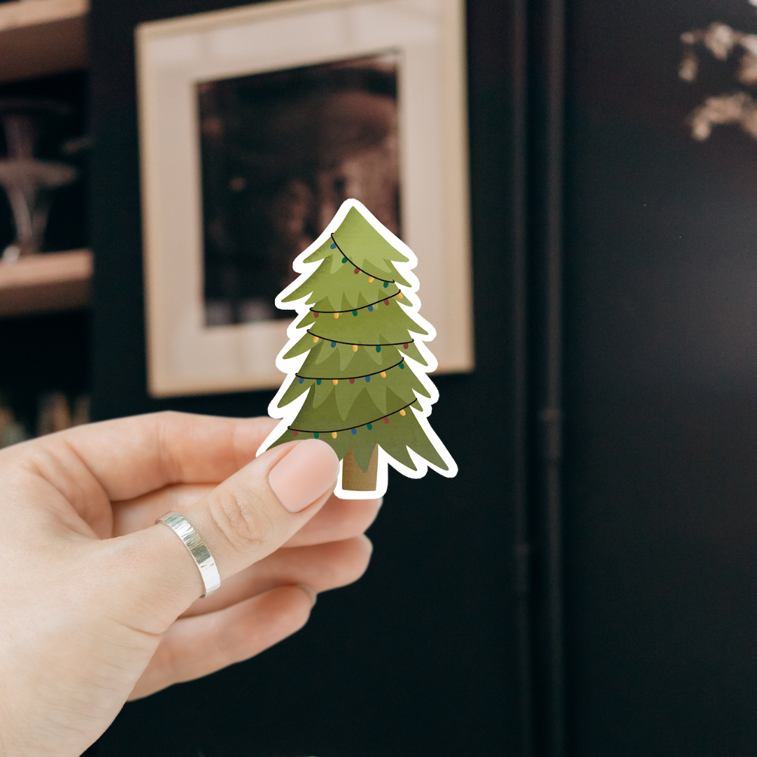 Sticker Weihnachtsbaum Tanne Weihnachten - Aufkleber Tannenbaum