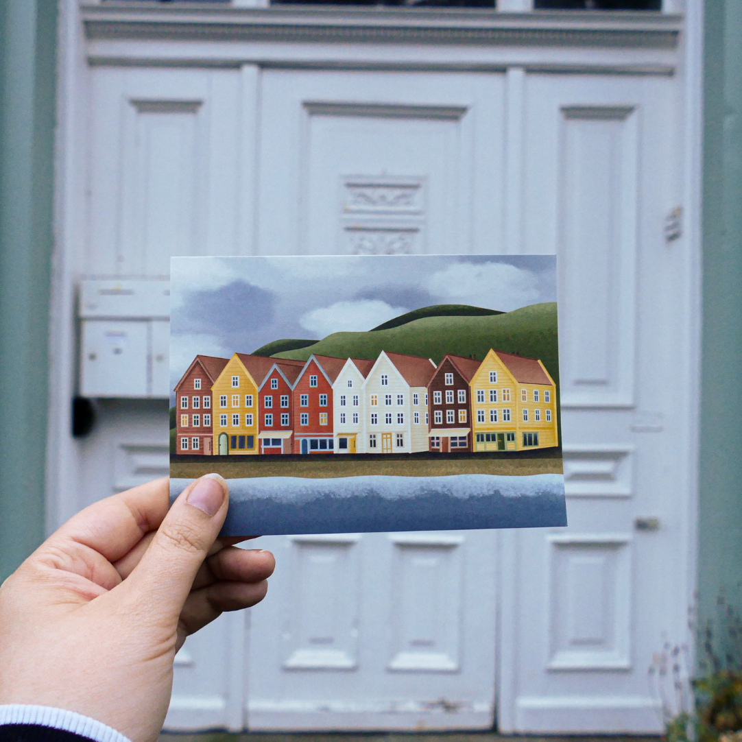 Postcard Christmas - minimalist branch