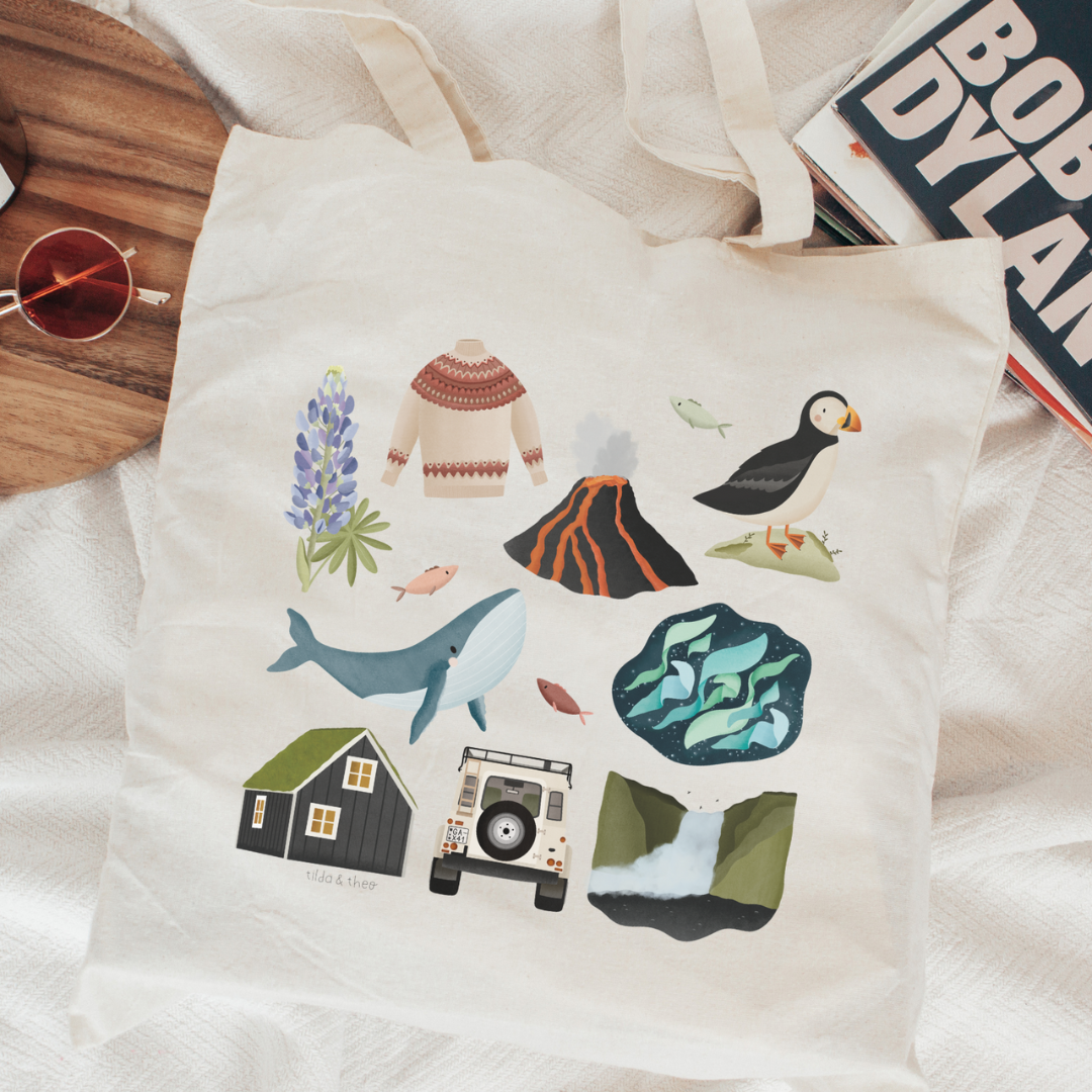 Cloth bag Puffin - Shopping bag Iceland